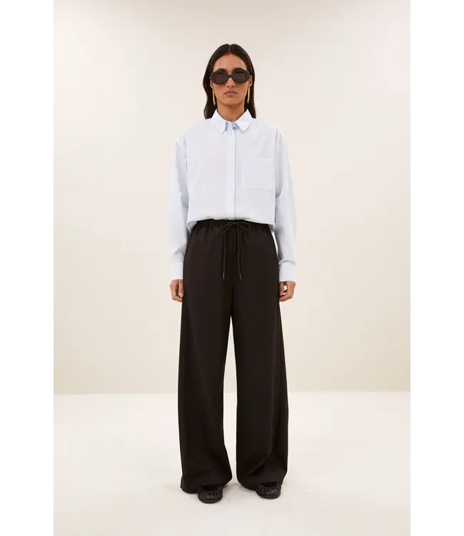 26418008/BrownPinstripe  pelle pinstripe pants