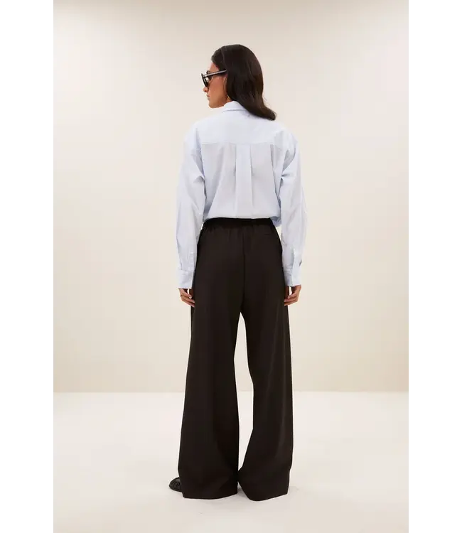 26418008/BrownPinstripe  pelle pinstripe pants