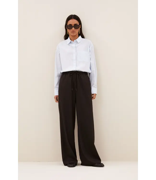 26418008/BrownPinstripe  pelle pinstripe pants