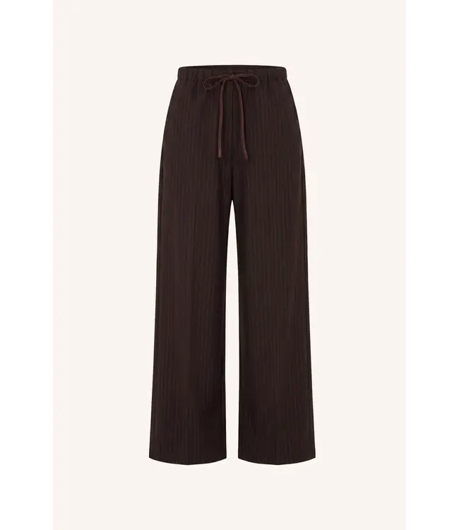 26418008/BrownPinstripe  pelle pinstripe pants