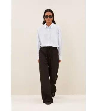 by-bar 26418008/BrownPinstripe  pelle pinstripe pants