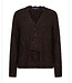 Red Button SRB5039/espresso Cardigan ajour sparkle