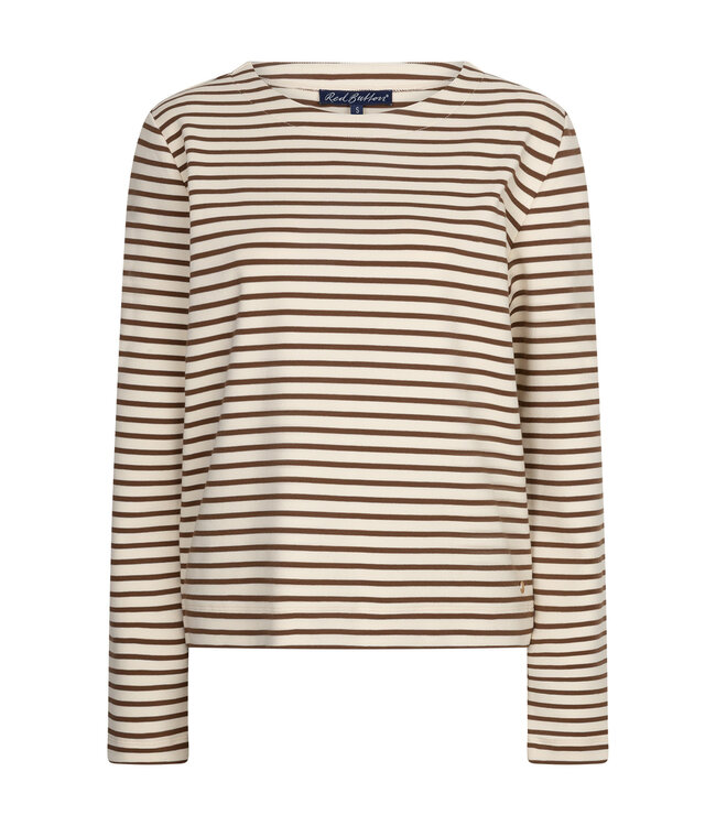 SRB5085/creme/praline Terry stripe