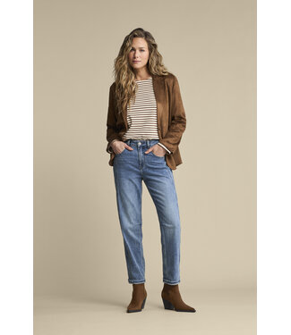 Red Button SRB5085/creme/praline Terry stripe