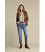 Red Button SRB5085/creme/praline Terry stripe