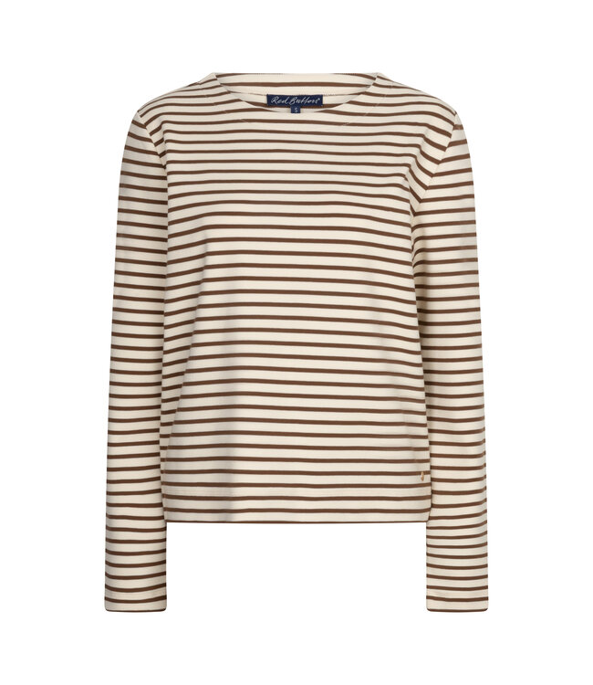 SRB5085/creme/espresso Terry stripe