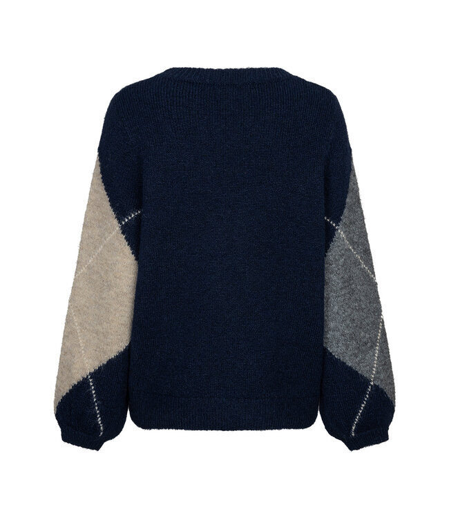 SRB5067/Indigo Argyle sweater