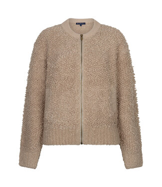 Red Button SRB5073/Latte Bomber knit boucle