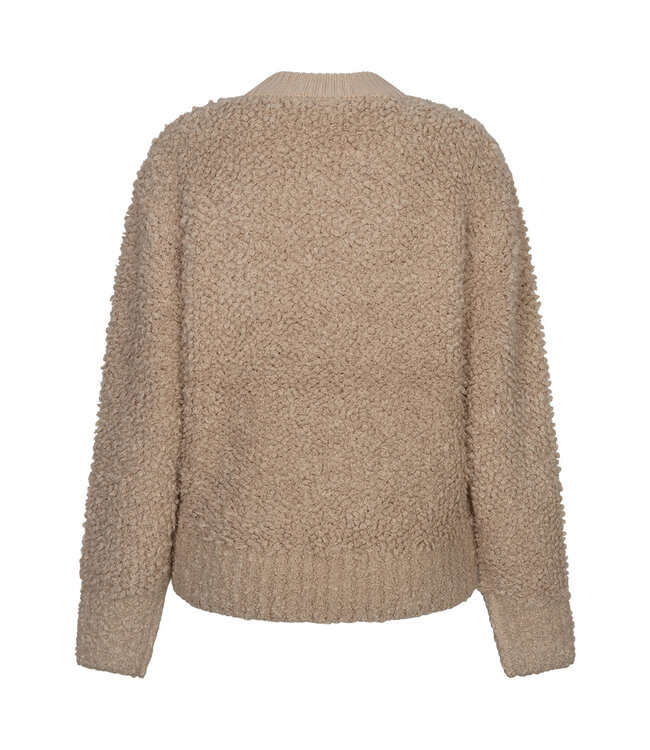 SRB5073/Latte Bomber knit boucle