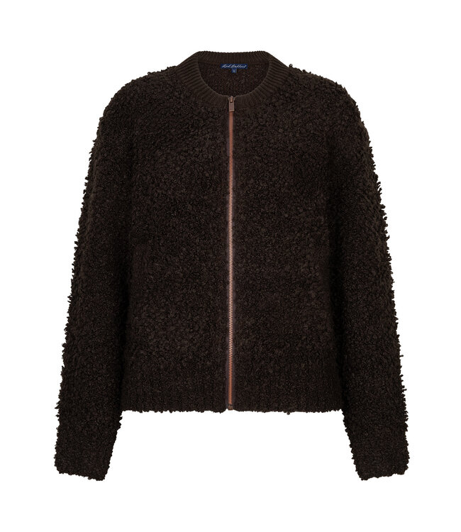 SRB5073/espresso Bomber knit boucle