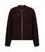 Red Button SRB5073/burgundy Bomber knit boucle
