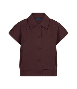 Red Button SRB5127/burgundy Bomber sleeveless fancy punta