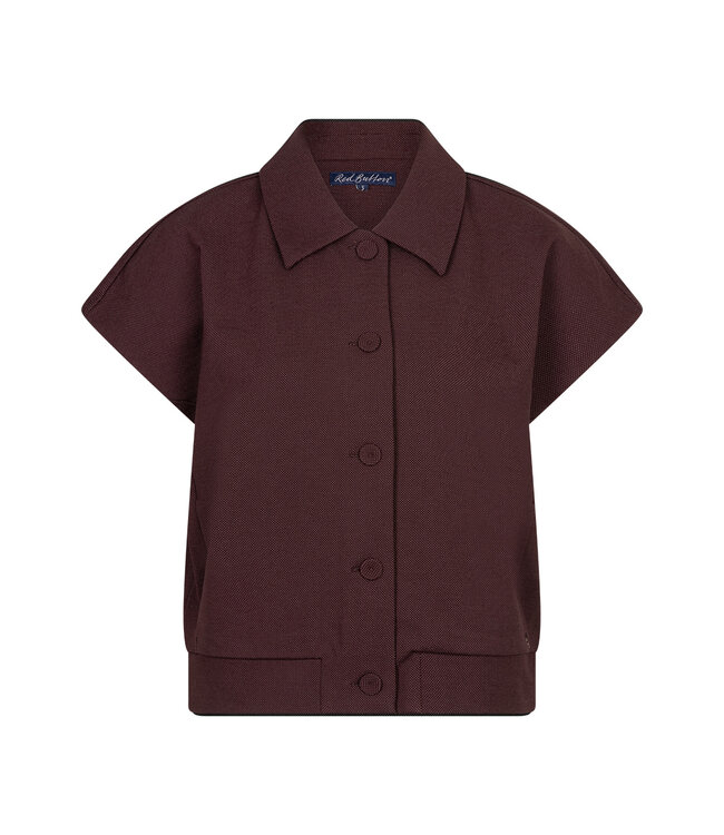 SRB5127/burgundy Bomber sleeveless fancy punta