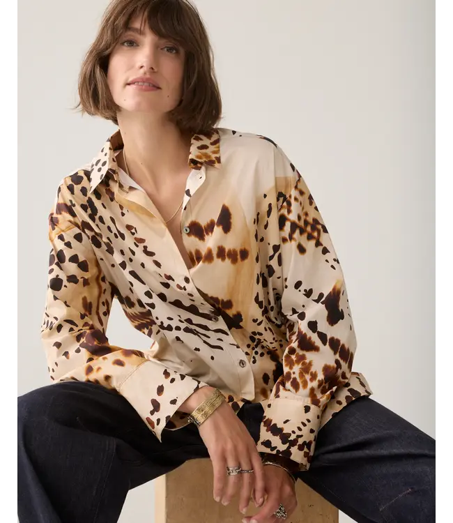 2s3529-12500/000120-Multicolour  Blouse Minimal print