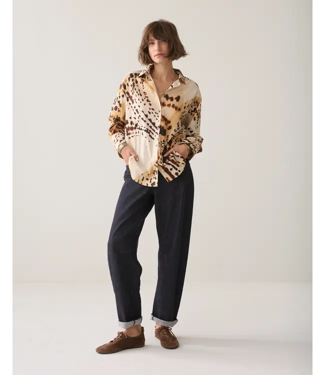 2s3529-12500/000120-Multicolour  Blouse Minimal print