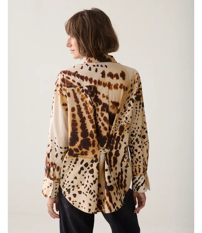 2s3529-12500/000120-Multicolour  Blouse Minimal print