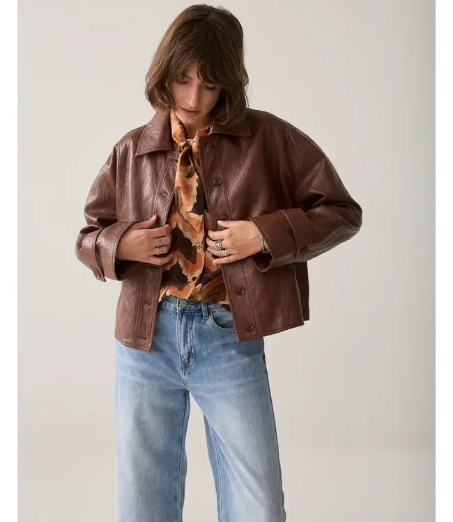 1s1309-12511/000757-Toffee  Jacket Faux leather
