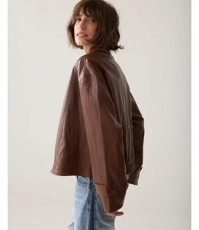 1s1309-12511/000757-Toffee  Jacket Faux leather