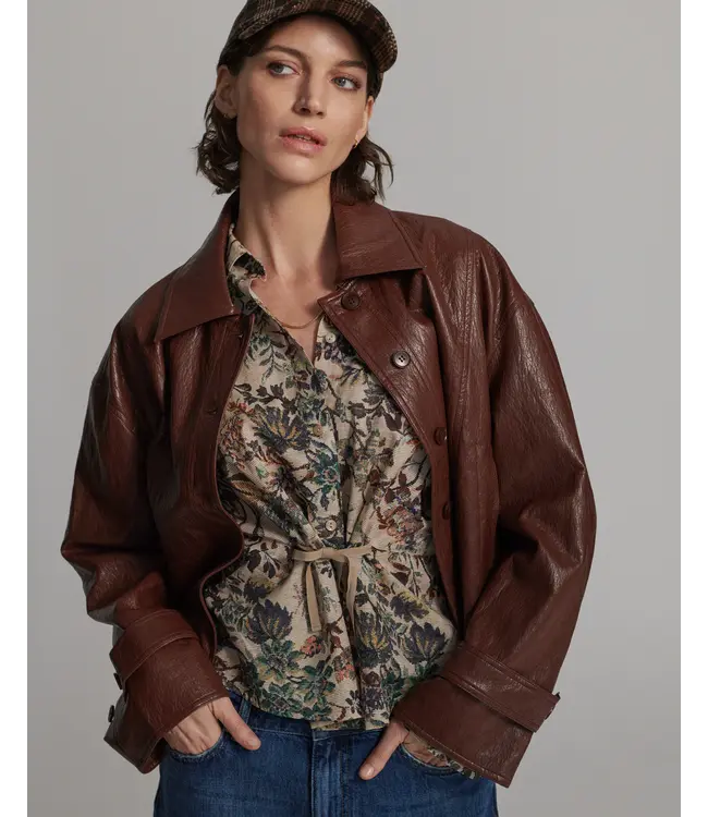 1s1309-12511/000757-Toffee  Jacket Faux leather