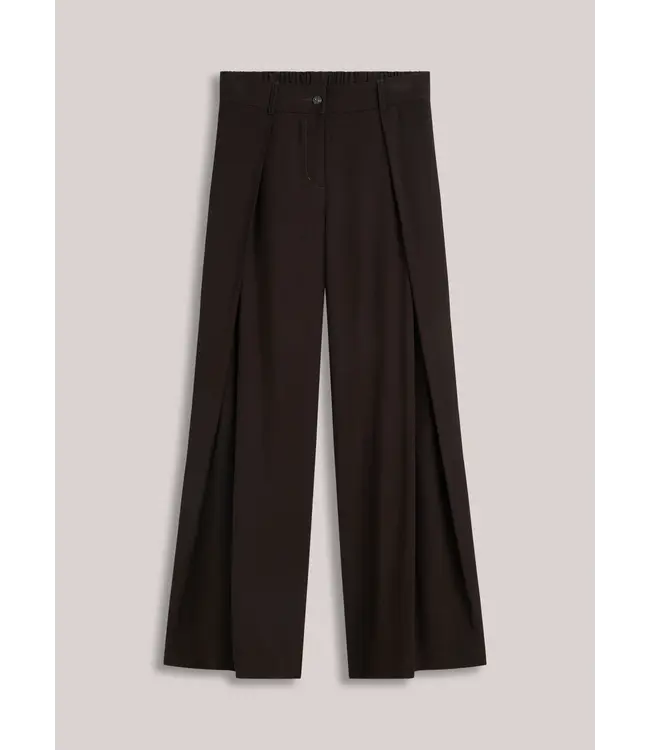 4s3022-12483/000754-Darkchocolate  Trousers Viscose twill