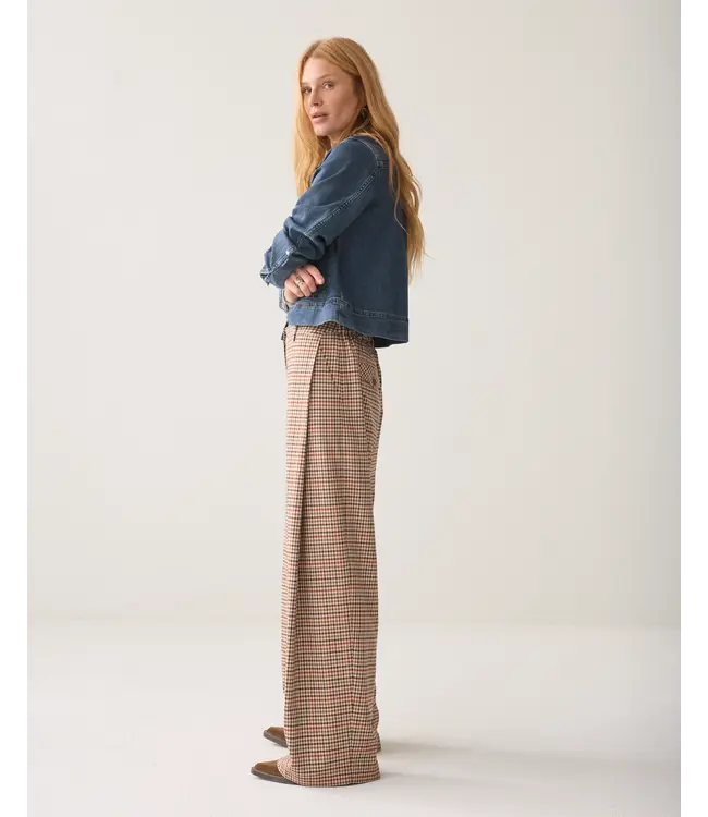 4s3042-12496/000120-Multicolour  Trousers Check goji berry