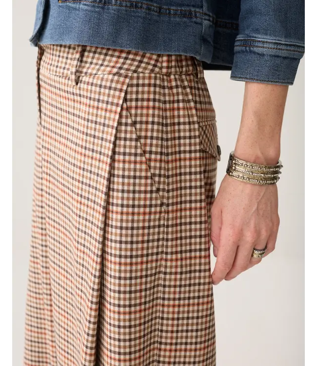 4s3042-12496/000120-Multicolour  Trousers Check goji berry