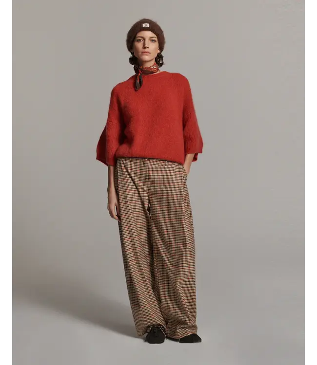 4s3042-12496/000120-Multicolour  Trousers Check goji berry