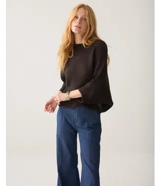 Summum Woman 7s8029-70093/000754-Darkchocolate  Wrap sweater Super soft knit