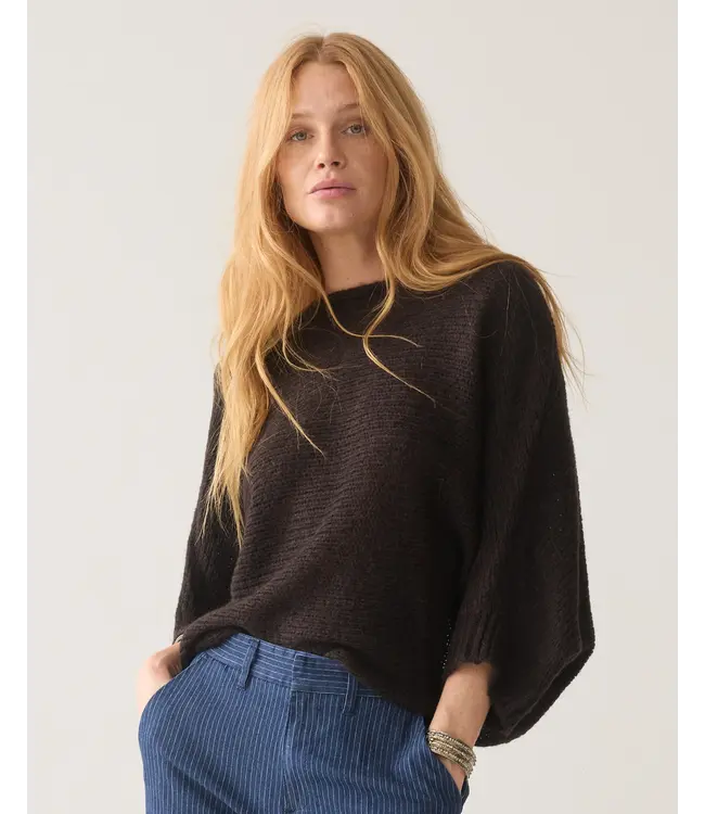 7s8029-70093/000754-Darkchocolate  Wrap sweater Super soft knit