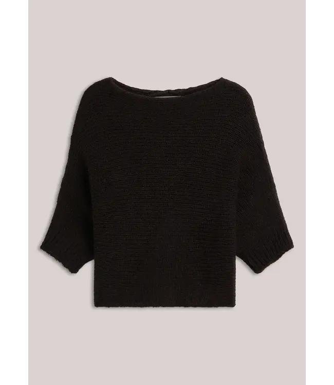7s8029-70093/000754-Darkchocolate  Wrap sweater Super soft knit