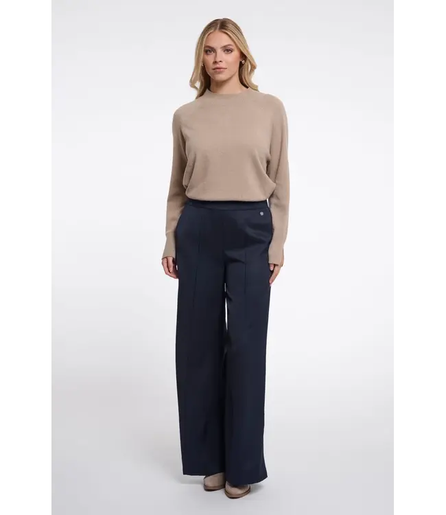 NenaRegular.7002611/DarkNavy  Regular length wide leg pants