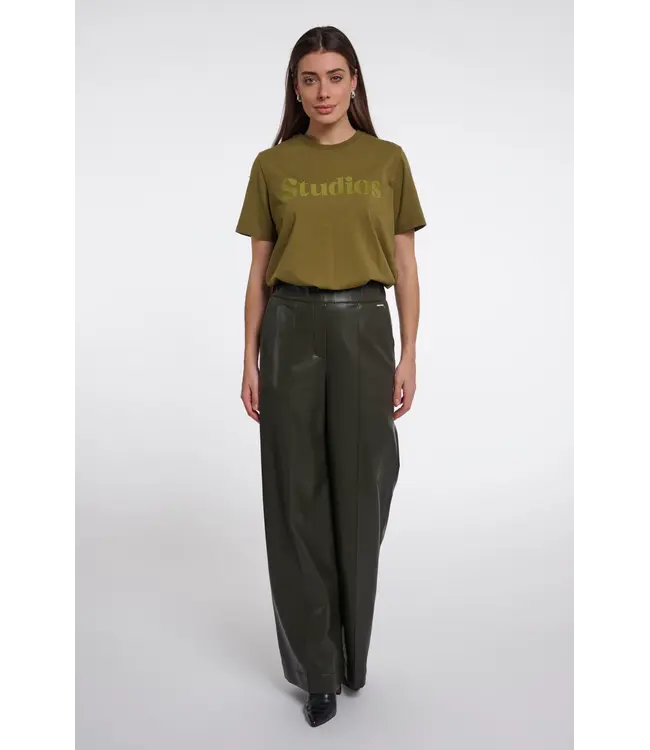ThereseRegular.7502612/HunterGreen  Regular length wide leg pants