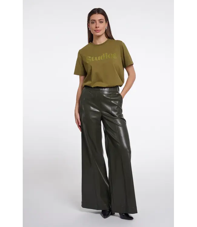 ThereseRegular.7502612/HunterGreen  Regular length wide leg pants