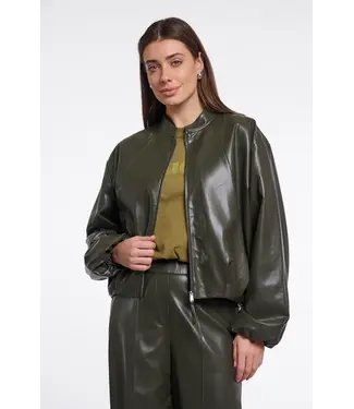 Rino & Pelle Boja.7502612/HunterGreen  Blouson jacket with zipper closure