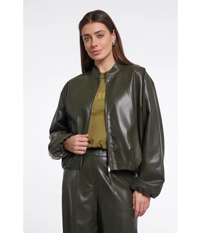 Boja.7502612/HunterGreen  Blouson jacket with zipper closure