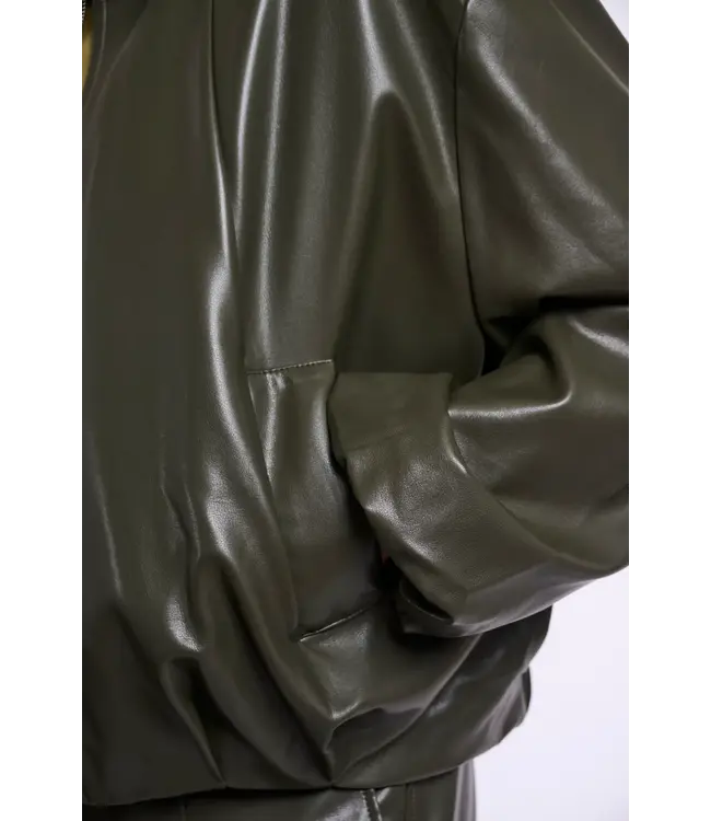 Boja.7502612/HunterGreen  Blouson jacket with zipper closure