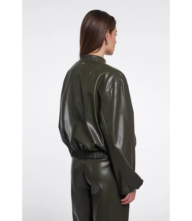 Boja.7502612/HunterGreen  Blouson jacket with zipper closure