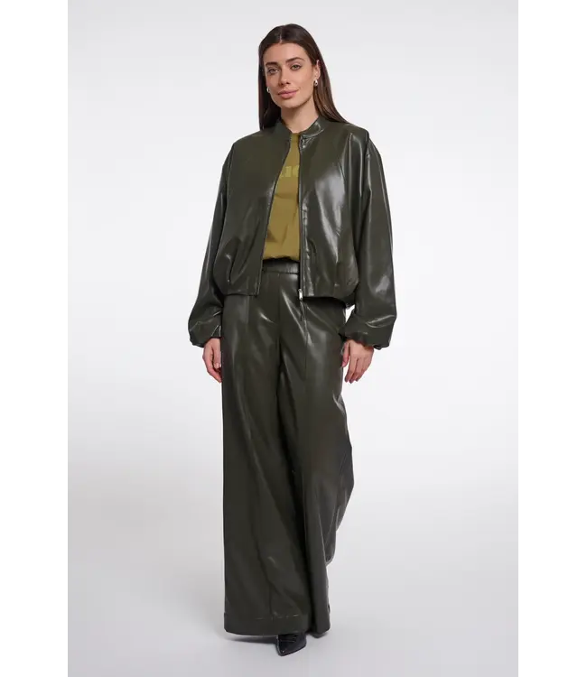 Boja.7502612/HunterGreen  Blouson jacket with zipper closure