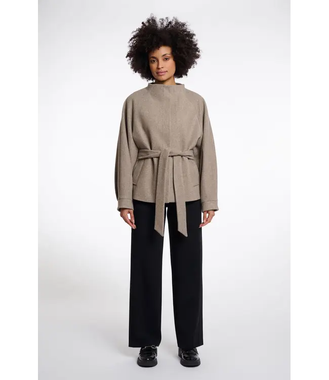Cornelia.7002611/ToffeeMelange  Short coat with collar