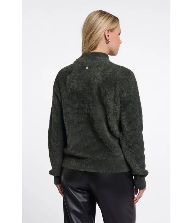 Griselda.5002612/HunterGreen  Pullover with bowtie neckline