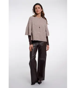 Rino & Pelle Elco.5002612/MochaLatteMelange  Knitted cape