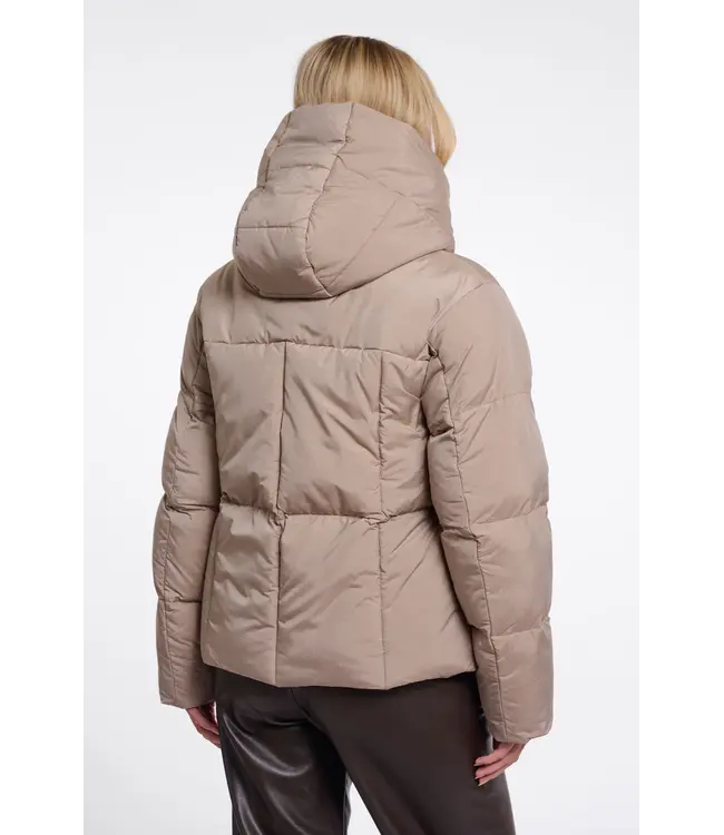 Joni.7002612/MochaLatte  Padded jacket with detachable collar