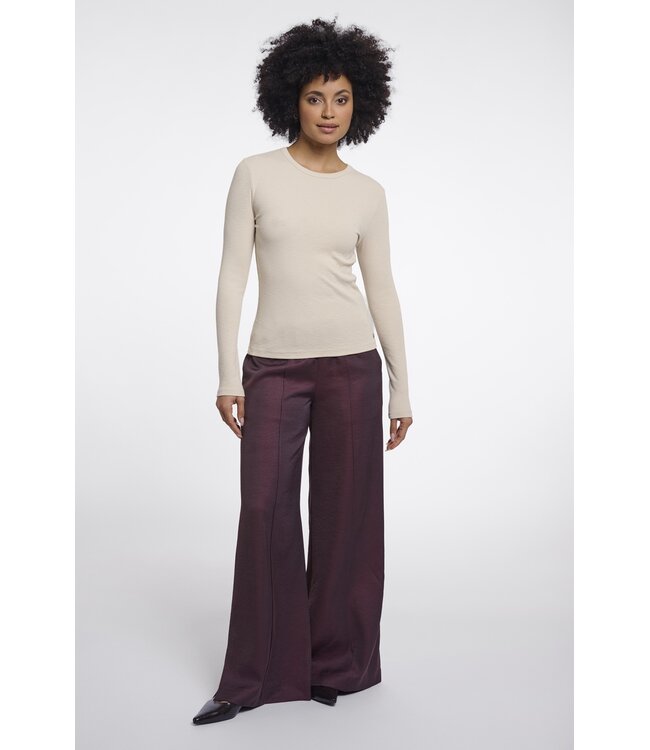 Idil.7002612/Birch  Crewneck long sleeve top