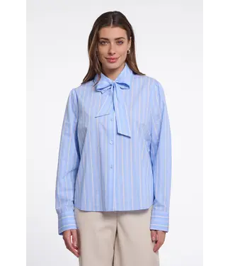Rino & Pelle Ago.7002611/LightBlueStripe  Blouse with tie