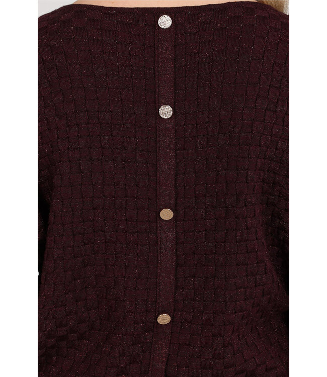 NKF01062/Cherry  Kento Top Lurex