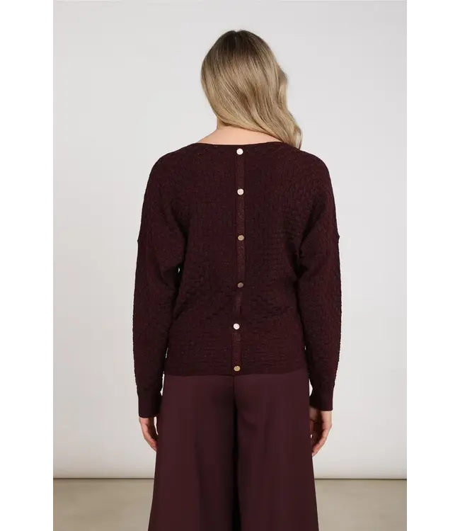 NKF01062/Cherry  Kento Top Lurex