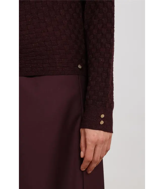 NKF01062/Cherry  Kento Top Lurex