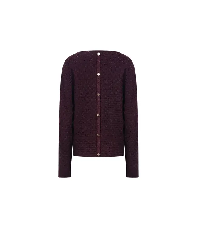 NKF01062/Cherry  Kento Top Lurex