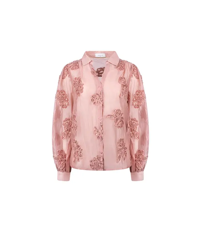 NKF02156/Rose  Antonella Blouse Paillet Flower