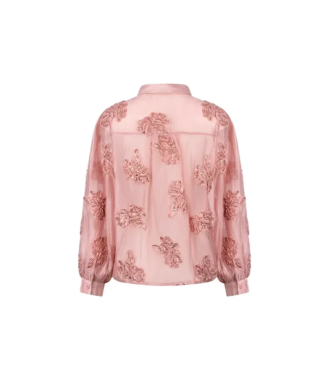 NKF02156/Rose  Antonella Blouse Paillet Flower